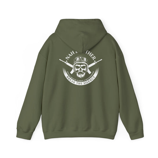 NAH Brother Logo - Hoodie - Military Green