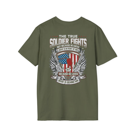 Love What is Behind Them - T-Shirt - Military Green