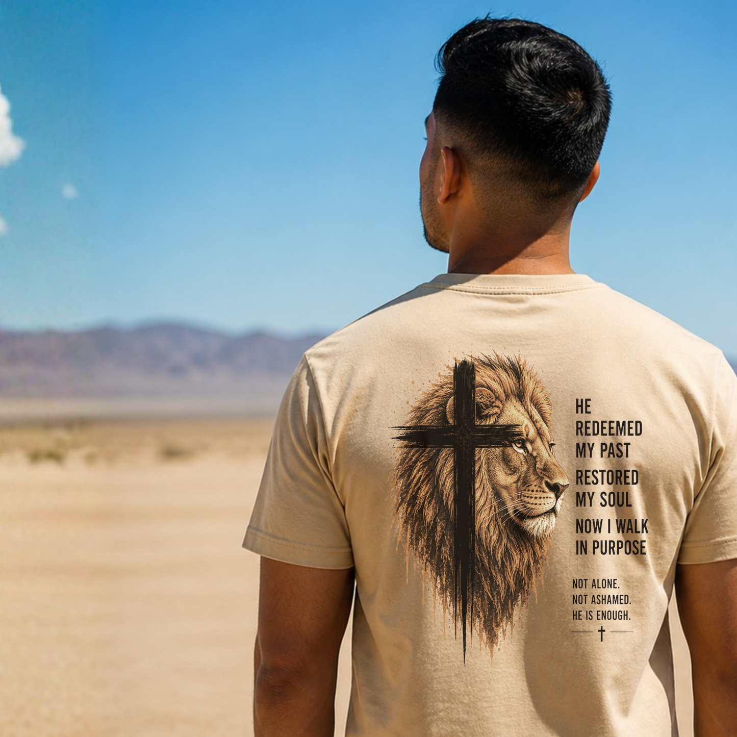 Redeemed My Past - T-Shirt - Sand