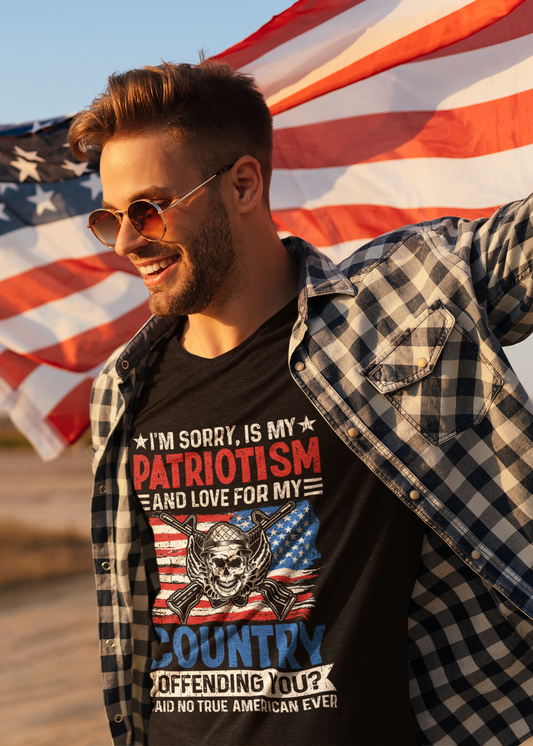Is My Patriotism Offensive - T-Shirt - Black