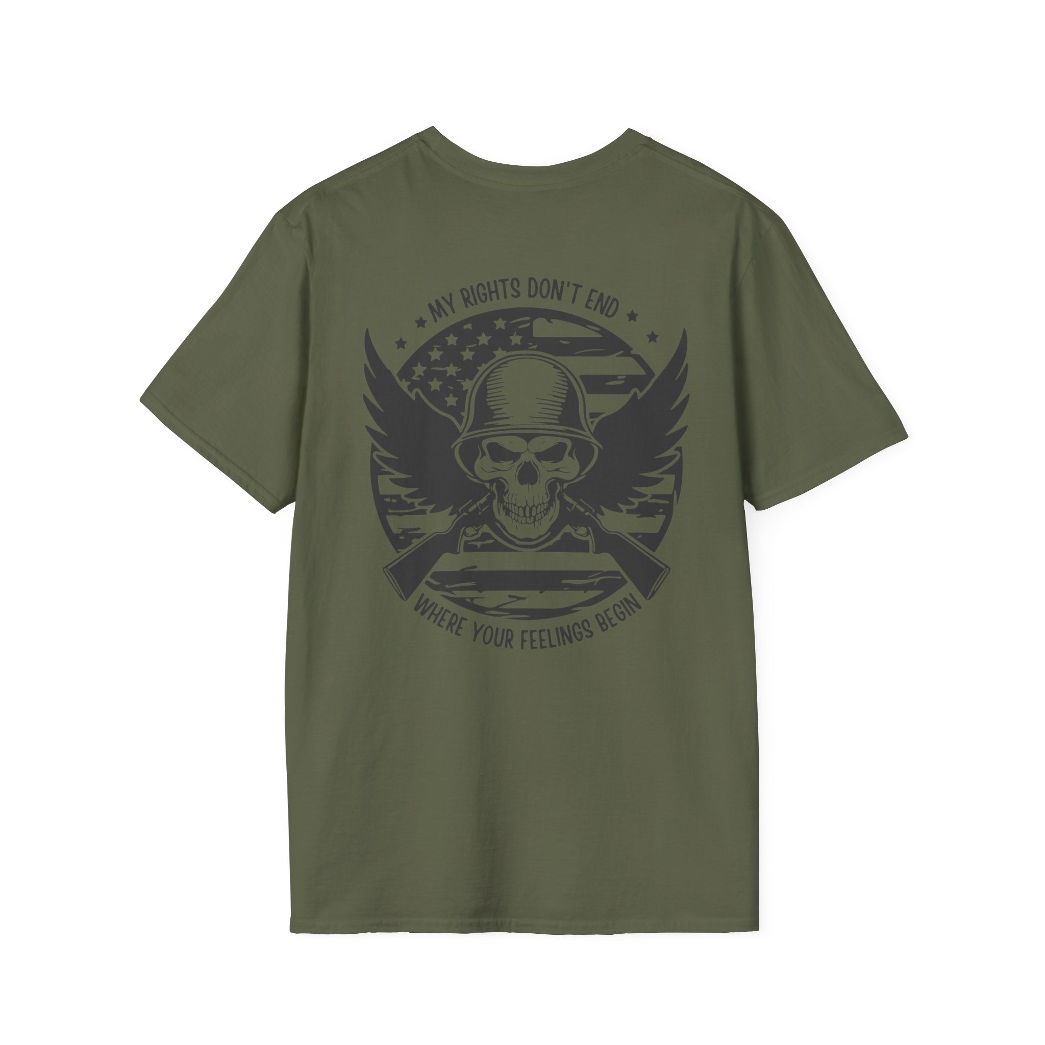 Your Feelings vs My Rights - T-Shirt - Military Green