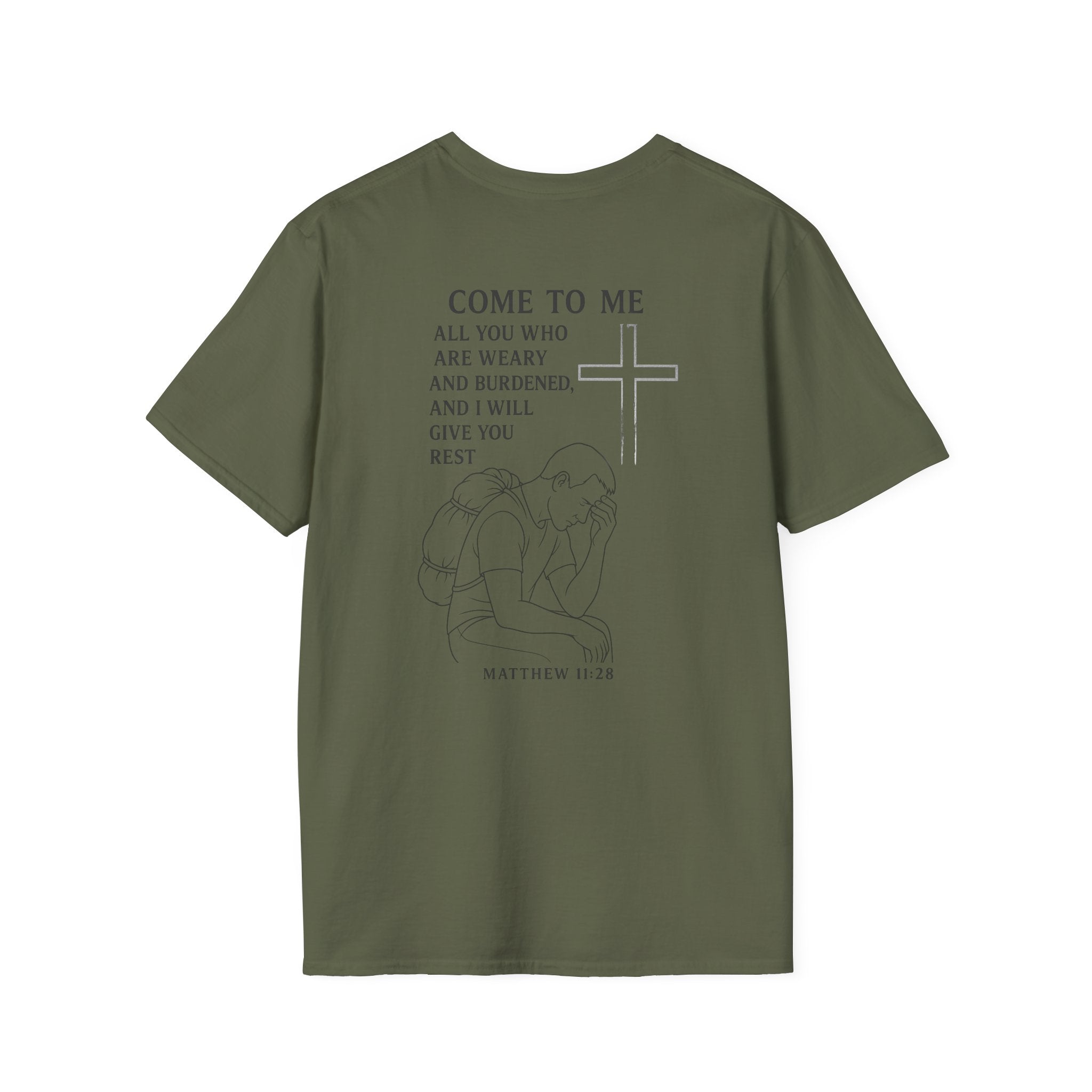 Burdened Man - T-Shirt - Military Green