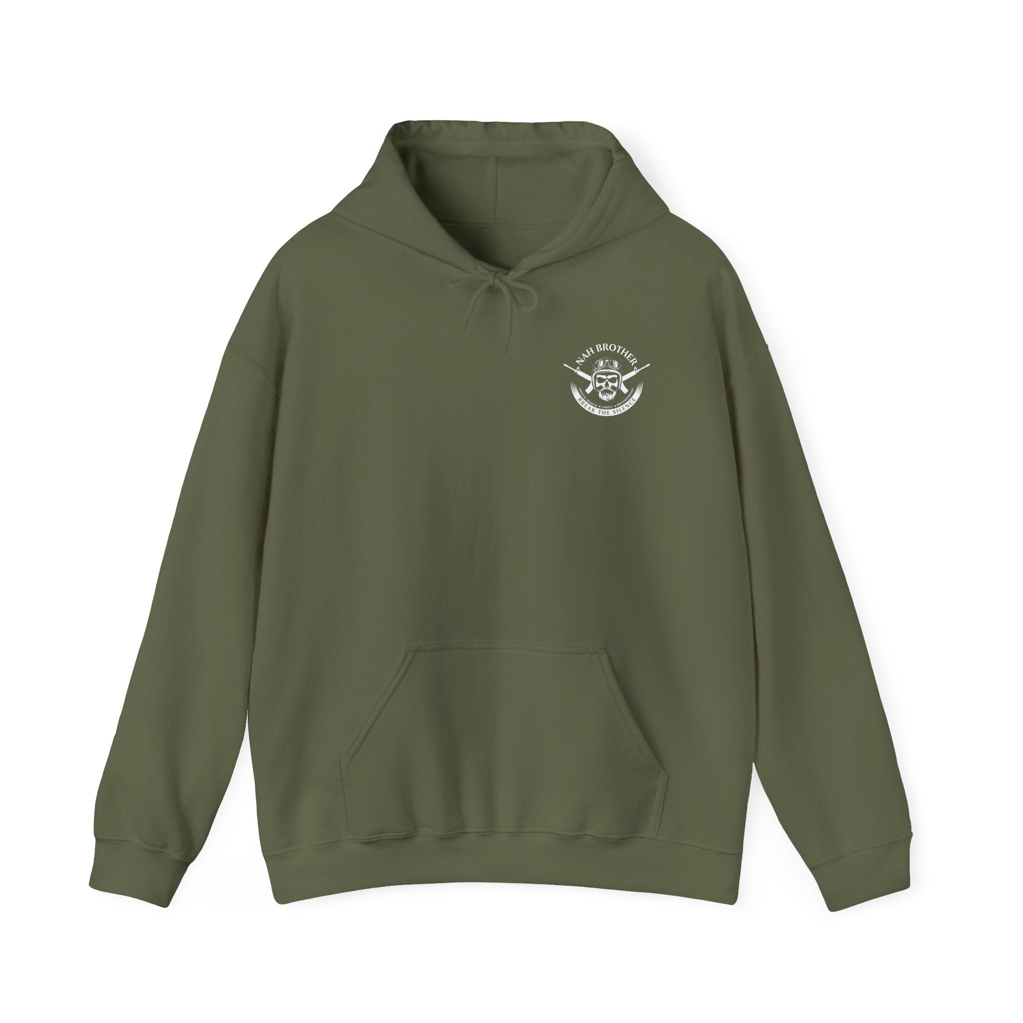 NAH Brother Logo - Hoodie - Military Green