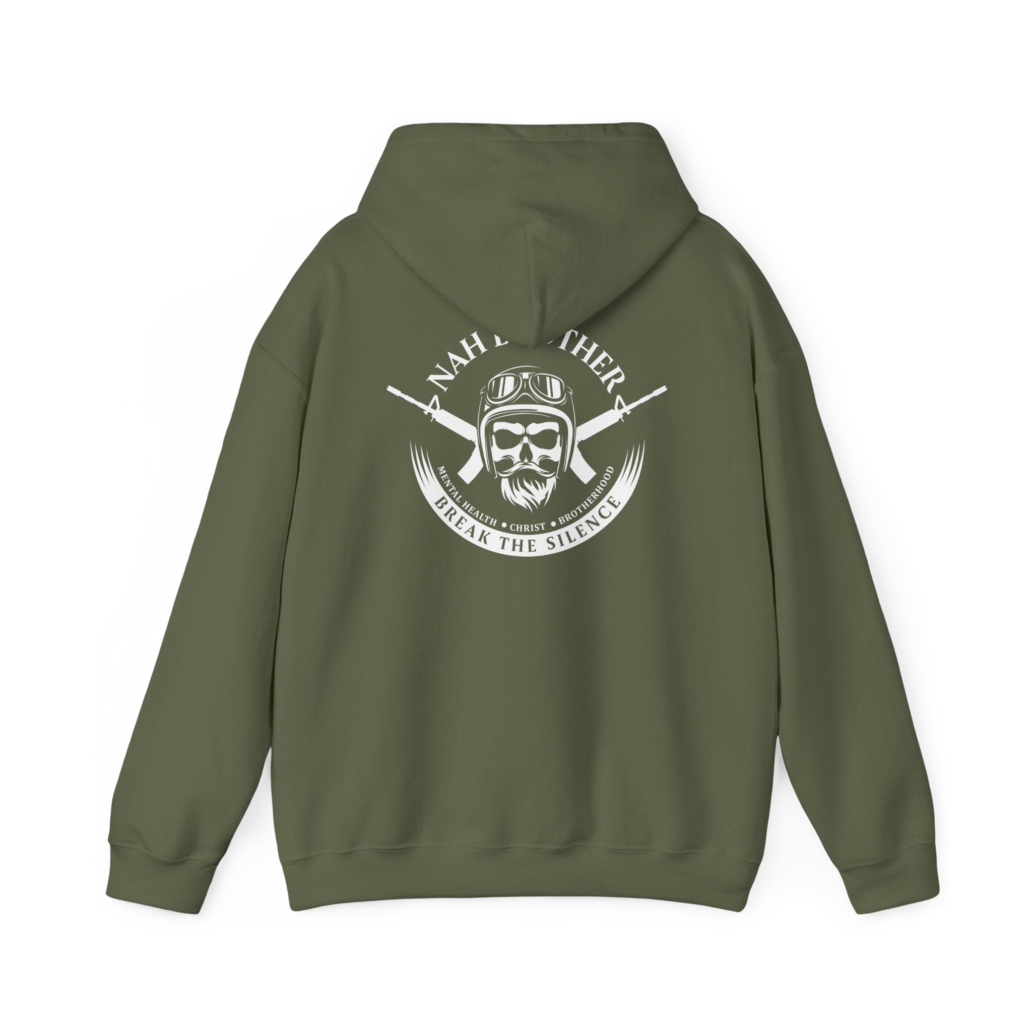 NAH Brother Logo - Hoodie - Military Green