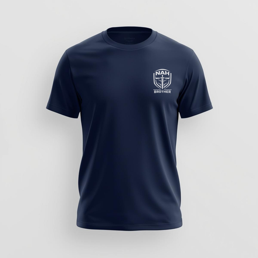 Anchored in Him - T-Shirt - Blue