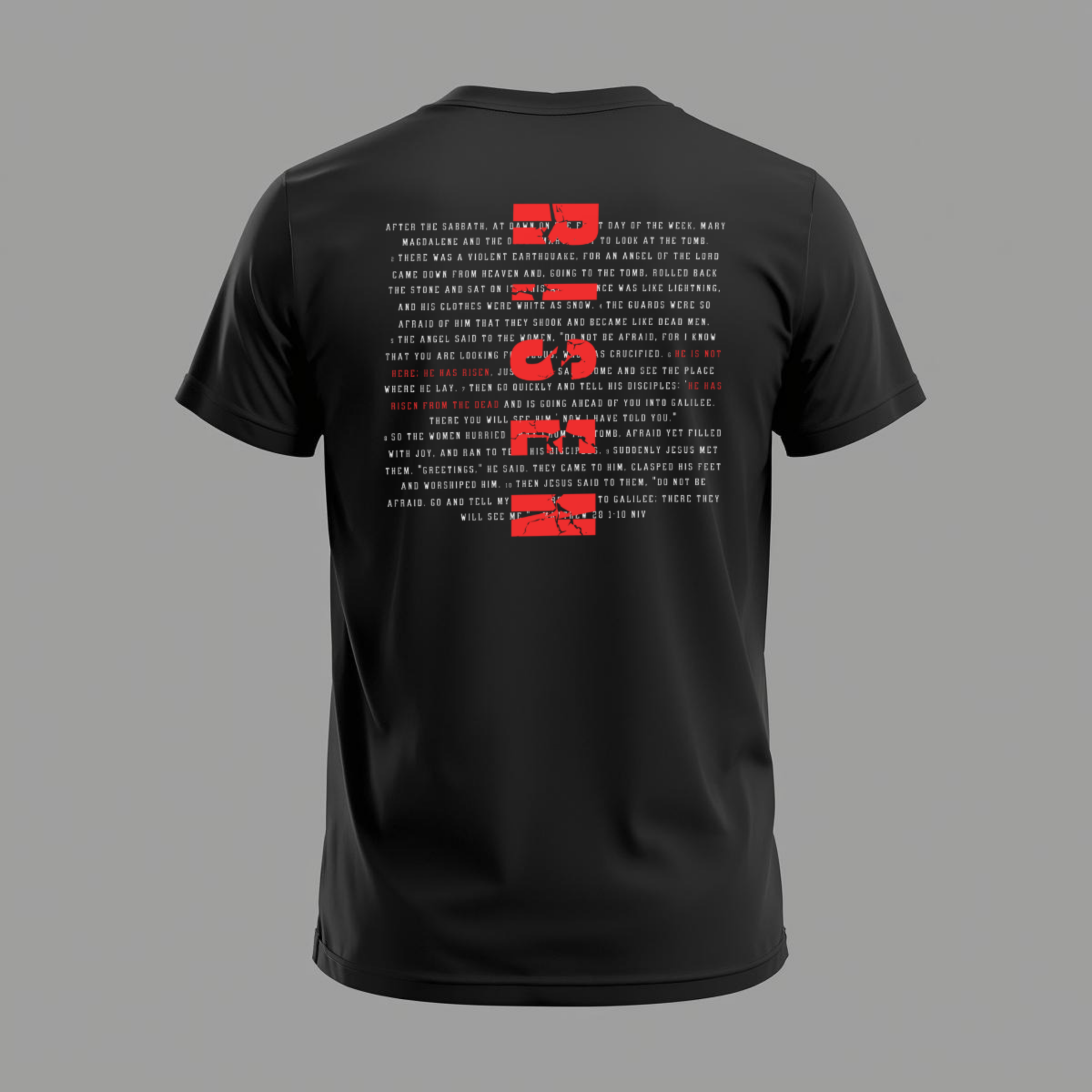 He Is Risen - T-Shirt - Black
