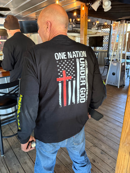 One Nation Under God - T-Shirt - Black