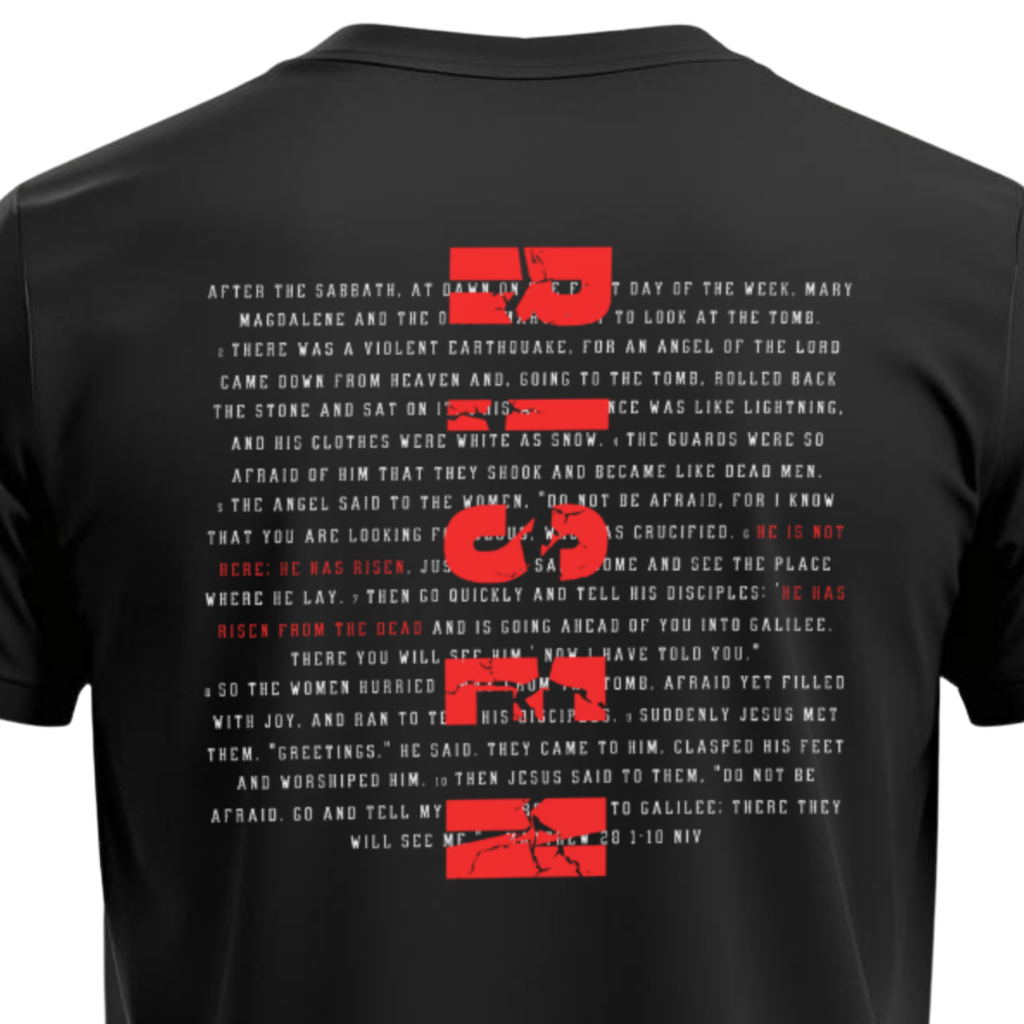 He Is Risen - T-Shirt - Black
