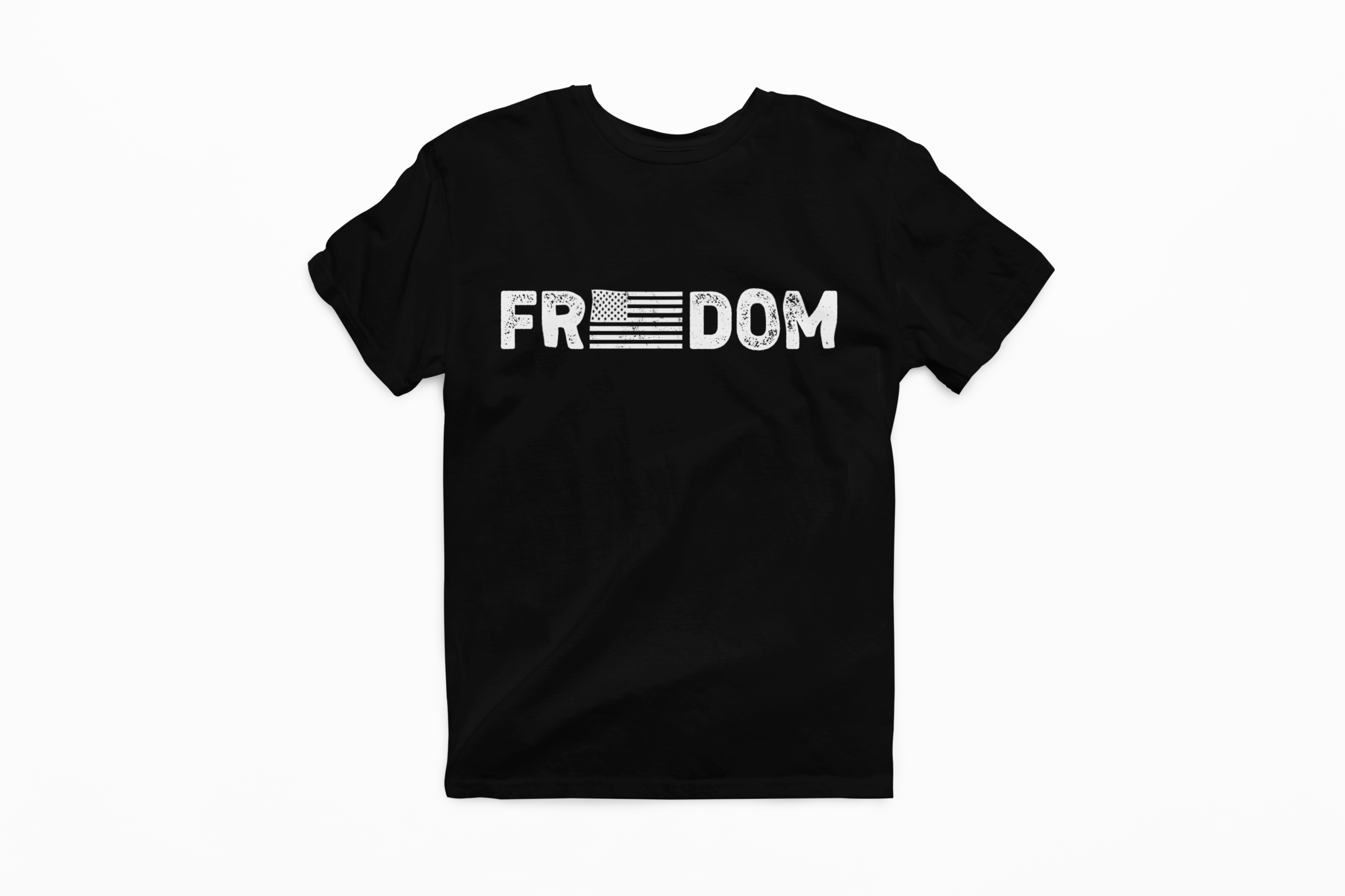 FREEDOM Flag - T-Shirt - Black