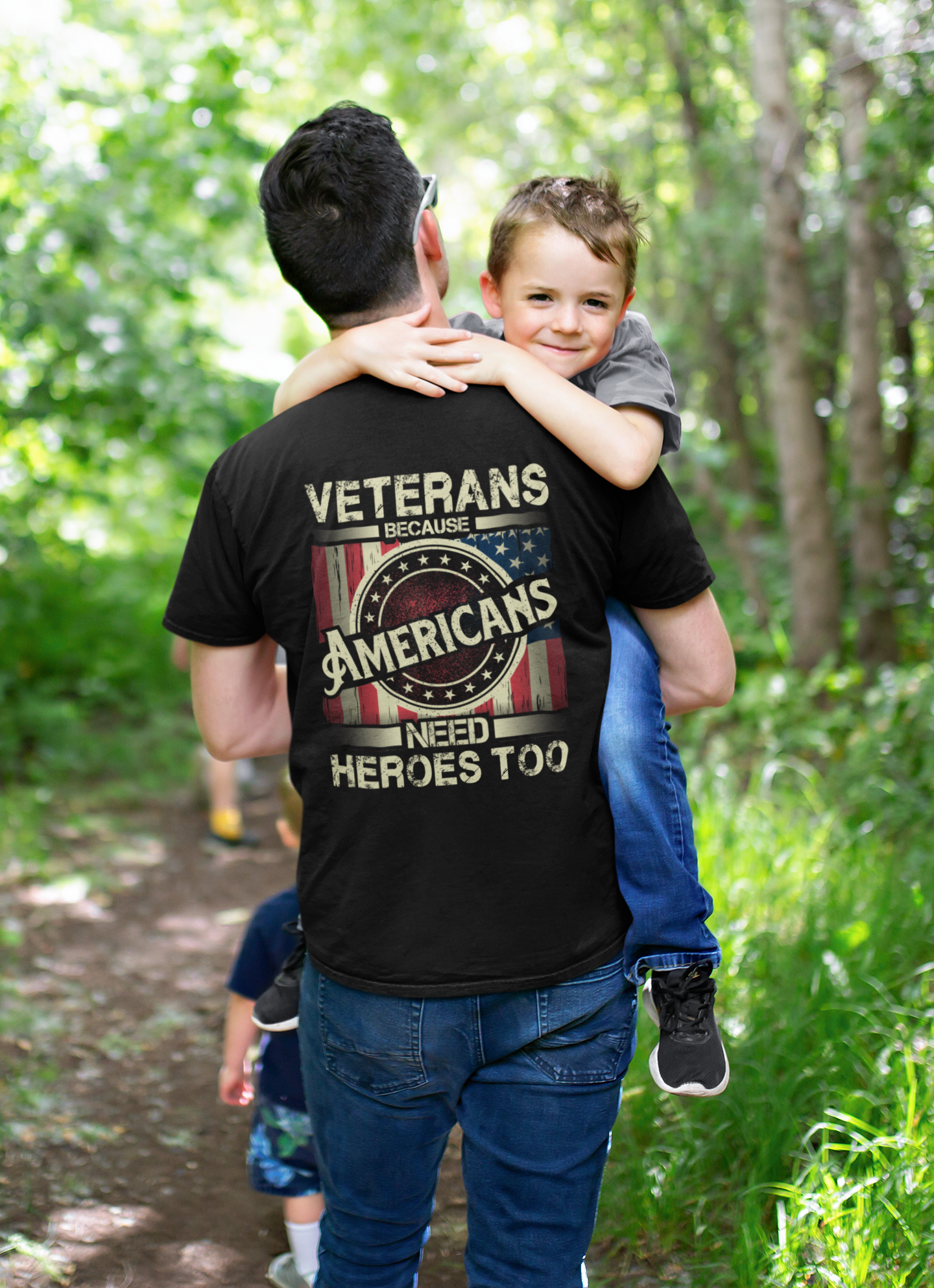 Veterans Are The Heroes America Needs - T-Shirt - Black